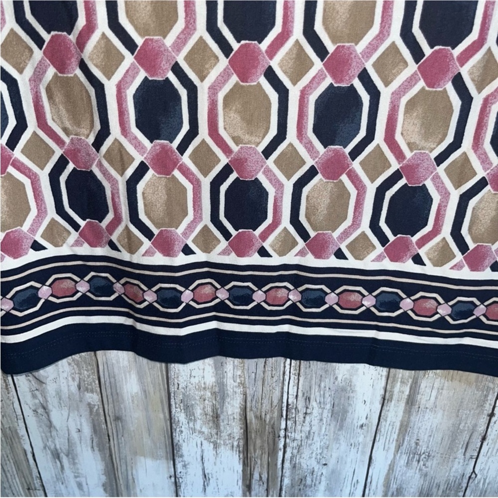 Ann Taylor Geometric Printed Long Sleeve Blouse - Picture 2 of 5